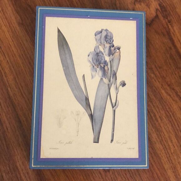 Caspari Vintage iris small picture album holder - Picture 2 of 4